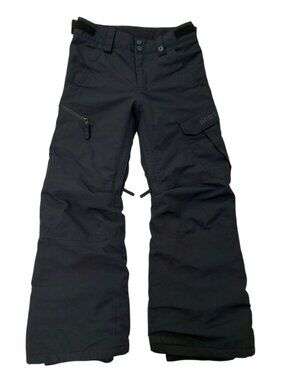 Burton Kids Small 7/8 Black Cargo Snowboard Ski Pants Insulated Winter Travel